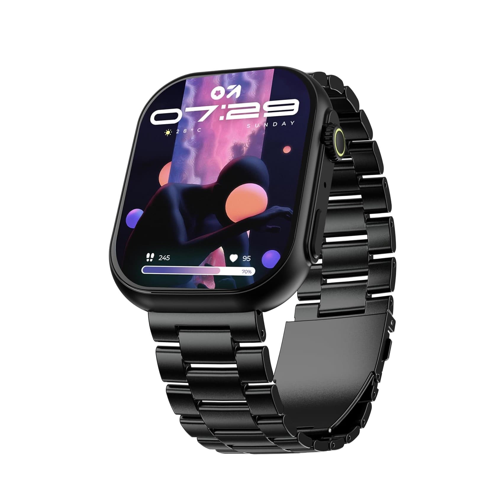 GOBOULT Drift Max Smartwatch 2.01'' HD Screen (Coal Black)