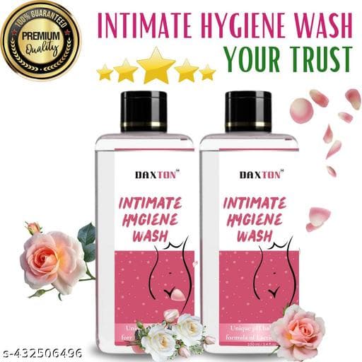 Intimate Wash, 3 in 1 - No Odour, No Itching, No Irritation 100ml Wash,intimate,vagina Wash,female Hygiene Wash Periods Panty Liner,intimate Product, panty Liner,wash - 100ml + 100ml Free (Pack of 2)