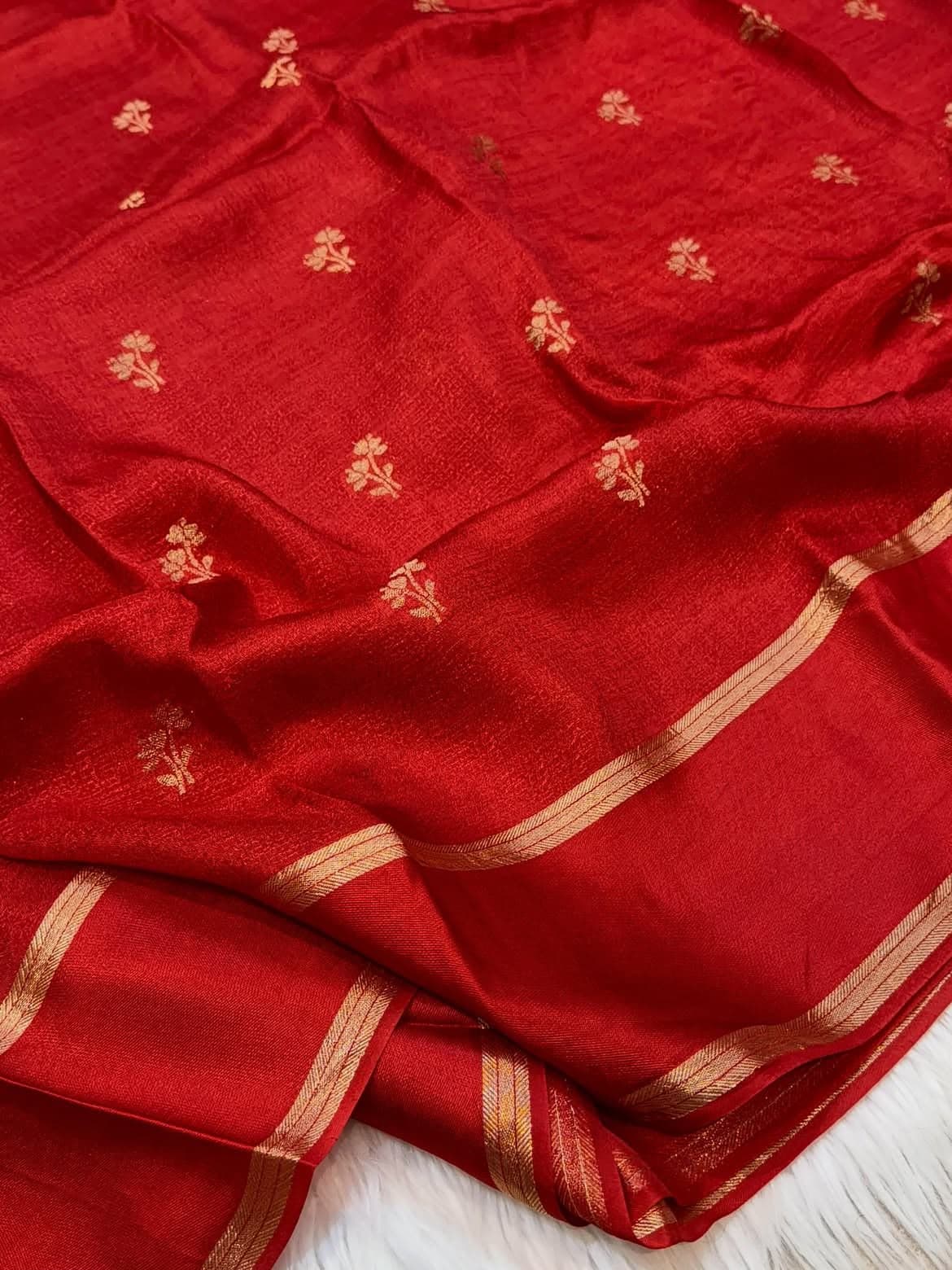 Pure Soft Viscose Khadi Silk Party Wear Saree